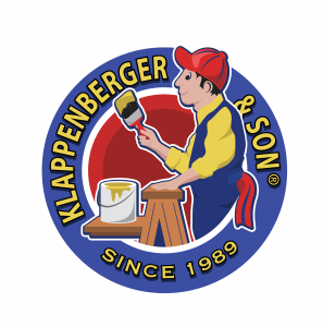 Starting your own painting company will require a logo like this one of Klappenberger & Son