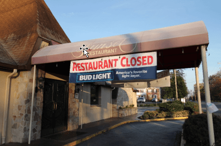Closed restaurant in Glen Burnie MD
