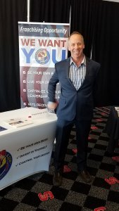 David Klappenberger answers FAQ's from candidates standing at a franchise expo