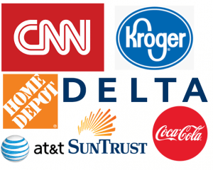 Logos of corporation in Atlanta