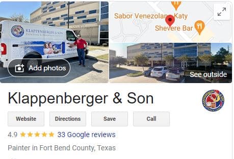 Customer Testimonials from Klappenberger & Son Houston