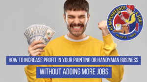 man in yellow shirt holding money - increasing profit in his painting business