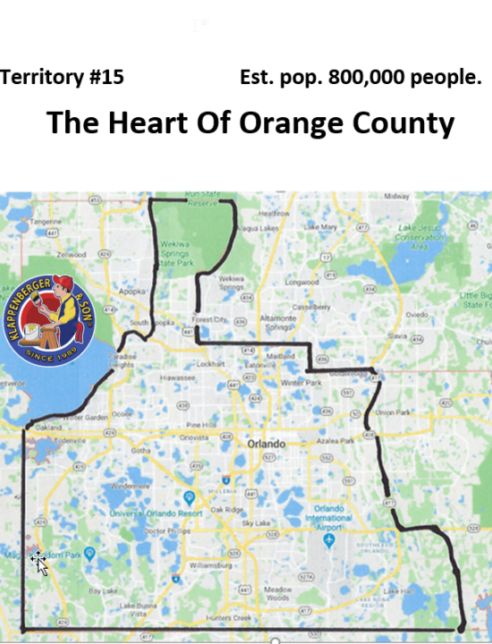 Franchise in Orlando with a Klappenberger & Son territory on Orange County